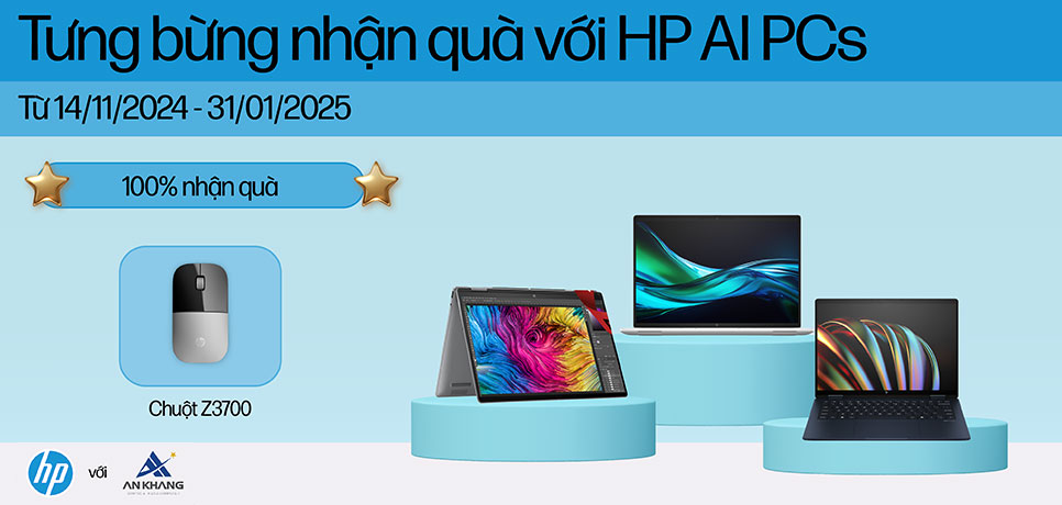 CTKM HP: Tưng bừng nhận quà với HP AI PCs