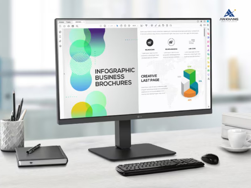Màn Hình LG QHD với thiết kế công thái học linh hoạt