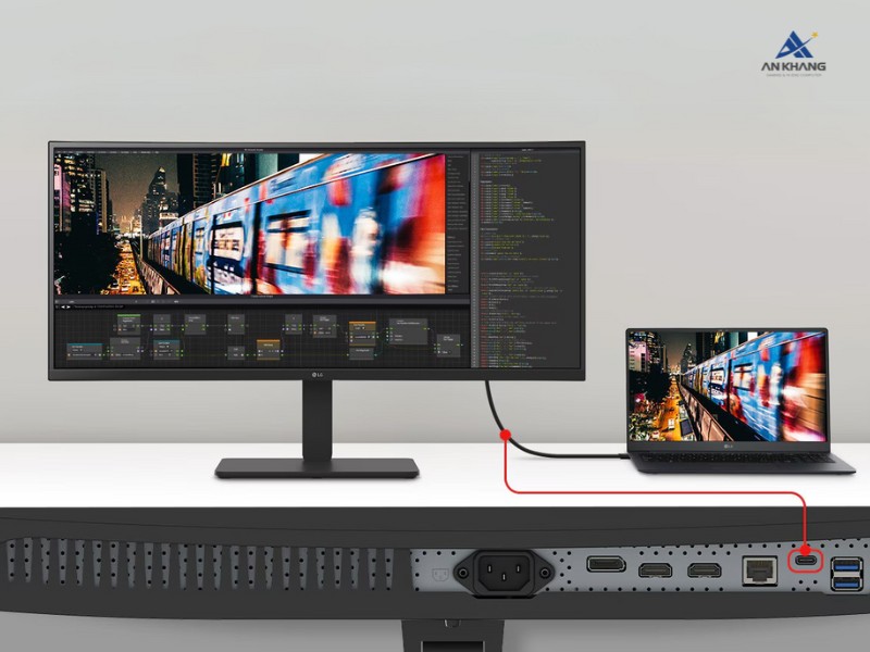 Màn hình LG UltraWide với cổng USB-C 3.2 Gen 1 hỗ trợ sạc nhanh