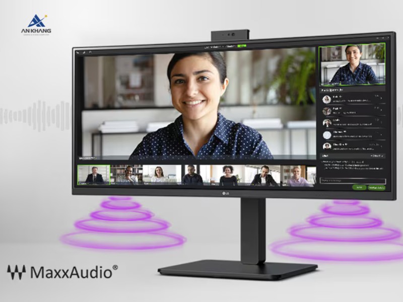 Màn hình LG UltraWide tích hợp webcam và micro