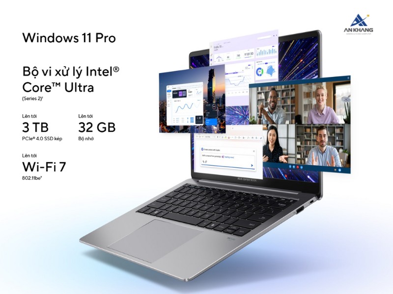 ExpertBook P Series sở hữu chip Intel Core Ultra Series 2 mới nhất