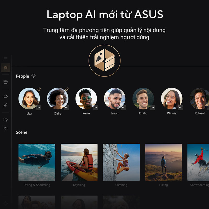 Tính năng tiêu biểu laptop AI mới từ Asus