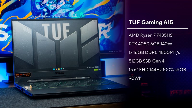 ASUS TUF Gaming A15 - Lựa chọn tốt khi mua laptop gaming nhưng ít được chú ý