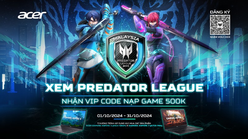 Xem Predator League nhận VIP CODE nạp game 500K